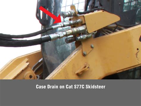 installing case drain on skid steer|case drain oil replacement.